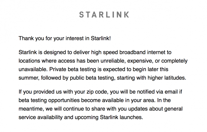 starlink email